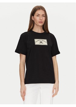 Elisabetta Franchi T-Shirt MA-035-51E2-V170 Czarny Regular Fit ze sklepu MODIVO w kategorii Bluzki damskie - zdjęcie 182594541