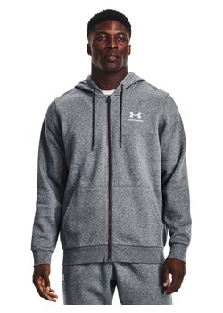 Under Armour Bluza UA Essential Fleece FZ Hood 1373881 Szary Regular Fit ze sklepu MODIVO w kategorii Bluzy męskie - zdjęcie 182594582