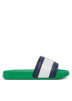 Tommy Hilfiger Klapki T3X0-33915-1172 Zielony ze sklepu MODIVO w kategorii Klapki dziecięce - zdjęcie 182594674