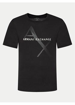 Armani Exchange T-Shirt 8NZT76 Z8H4Z 1200 Czarny Regular Fit ze sklepu MODIVO w kategorii T-shirty męskie - zdjęcie 182594723