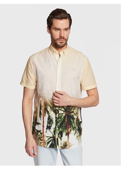 Guess Koszula M3GH65 WFDS1 Beżowy Regular Fit ze sklepu MODIVO w kategorii Koszule męskie - zdjęcie 182594800