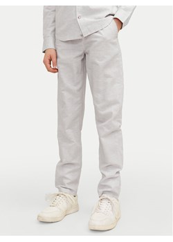Jack&Jones Junior Spodnie materiałowe 12248903 Szary Relaxed Fit ze sklepu MODIVO w kategorii Spodnie chłopięce - zdjęcie 182594810