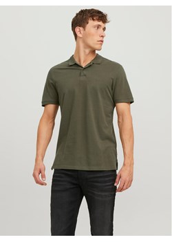 Jack&Jones Polo Basic 12136516 Zielony Slim Fit ze sklepu MODIVO w kategorii T-shirty męskie - zdjęcie 182594971