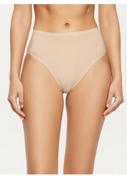 Chantelle Figi klasyczne z wysokim stanem Soft Stretch C106C7 Beżowy ze sklepu MODIVO w kategorii Majtki damskie - zdjęcie 182595043