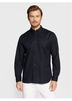 Tommy Hilfiger Koszula Core Flex Poplin MW0MW25035 Granatowy Regular Fit ze sklepu MODIVO w kategorii Koszule męskie - zdjęcie 182595184
