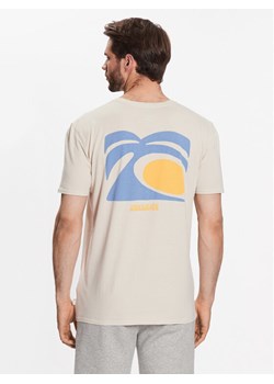 Quiksilver T-Shirt Arts In Palm EQYZT07249 Beżowy Regular Fit ze sklepu MODIVO w kategorii T-shirty męskie - zdjęcie 182595194