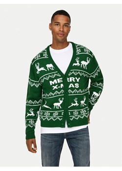 Only & Sons Kardigan 22031172 Zielony Regular Fit ze sklepu MODIVO w kategorii Swetry męskie - zdjęcie 182595301