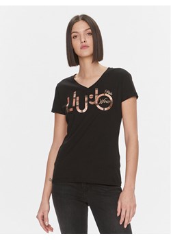 Liu Jo T-Shirt MF3338 JS923 Czarny Regular Fit ze sklepu MODIVO w kategorii Bluzki damskie - zdjęcie 182595321