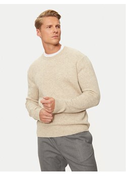 United Colors Of Benetton Sweter 103MK1N24 Beżowy Regular Fit ze sklepu MODIVO w kategorii Swetry męskie - zdjęcie 182595421