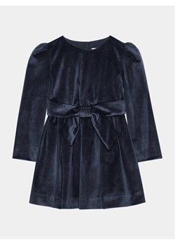 Mayoral Sukienka elegancka 4.917 Granatowy Regular Fit ze sklepu MODIVO w kategorii Sukienki dziewczęce - zdjęcie 182595513