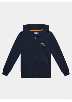 Jack&Jones Junior Bluza 12245878 Granatowy Regular Fit ze sklepu MODIVO w kategorii Bluzy chłopięce - zdjęcie 182595633