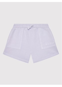 Guess Szorty sportowe J2GD01 KB4O0 Fioletowy Regular Fit ze sklepu MODIVO w kategorii Spodenki dziewczęce - zdjęcie 182595891