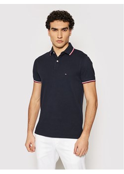 Tommy Hilfiger Polo Tipped MW0MW13080 Granatowy Slim Fit ze sklepu MODIVO w kategorii T-shirty męskie - zdjęcie 182595904