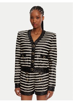 Balmain Marynarka DF1KL180XJ31 Czarny Regular Fit ze sklepu MODIVO w kategorii Marynarki damskie - zdjęcie 182595972