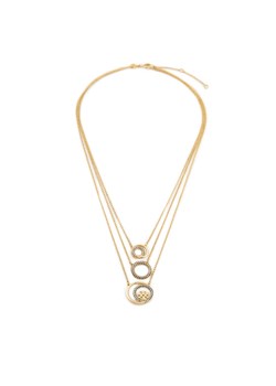 Tory Burch Naszyjnik Miller Pave Layered 163733 Złoty ze sklepu MODIVO w kategorii Naszyjniki - zdjęcie 182596063