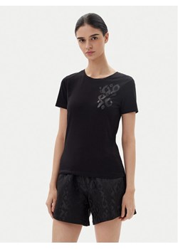 EA7 Emporio Armani T-Shirt 7W000133 AF10373 UC001 Czarny Regular Fit ze sklepu MODIVO w kategorii Bluzki damskie - zdjęcie 182596113