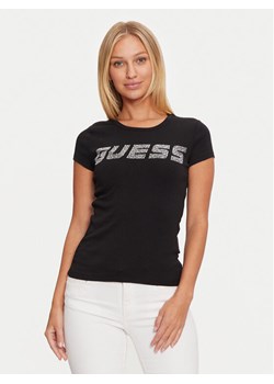 Guess T-Shirt V4BI16 KCIV1 Czarny Regular Fit ze sklepu MODIVO w kategorii Bluzki damskie - zdjęcie 182596133