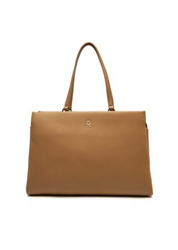 Tommy Hilfiger Torebka Th Legacy Tote AW0AW17197 Brązowy ze sklepu MODIVO w kategorii Torebki damskie - zdjęcie 182596412