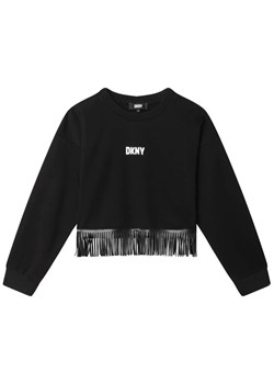 DKNY Bluza D35S93 S Czarny Regular Fit ze sklepu MODIVO w kategorii Bluzy dziewczęce - zdjęcie 182596462