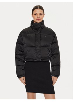 Tommy Jeans Kurtka zimowa Satin DW0DW18292 Czarny Regular Fit ze sklepu MODIVO w kategorii Kurtki damskie - zdjęcie 182596510