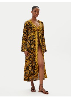 Selmark Kimono BM297 Czarny Relaxed Fit ze sklepu MODIVO w kategorii Odzież plażowa - zdjęcie 182596633
