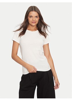 Deha T-Shirt A00150 Écru Regular Fit ze sklepu MODIVO w kategorii Bluzki damskie - zdjęcie 182596743