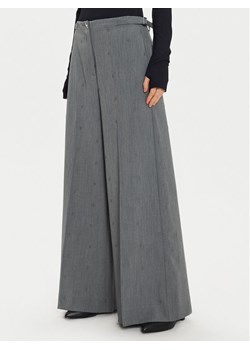 TWINSET Spodnie palazzo 242AM2043 Szary Wide Leg ze sklepu MODIVO w kategorii Spodnie damskie - zdjęcie 182596802