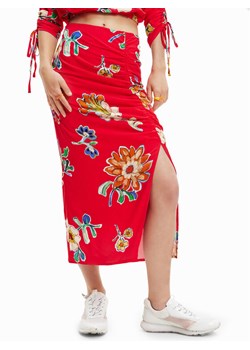 Desigual Spódnica ołówkowa Crimea 23SWFW22 Czerwony Slim Fit ze sklepu MODIVO w kategorii Spódnice - zdjęcie 182596833