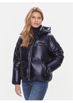 Tommy Hilfiger Kurtka puchowa New York Gloss WW0WW40836 Granatowy Relaxed Fit ze sklepu MODIVO w kategorii Kurtki damskie - zdjęcie 182596903