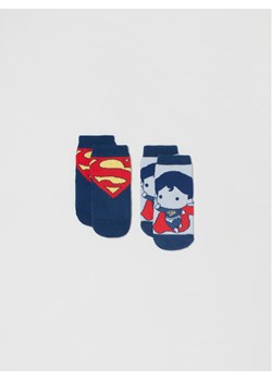 OVS Zestaw 2 par wysokich skarpet dziecięcych SUPERMAN 1627427 Granatowy ze sklepu MODIVO w kategorii Skarpetki dziecięce - zdjęcie 182596963