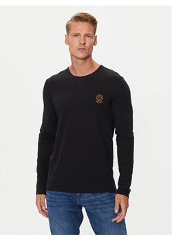 Versace Longsleeve AUU01007 1A10011 Czarny Regular Fit ze sklepu MODIVO w kategorii T-shirty męskie - zdjęcie 182597031