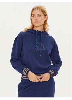 Luisa Spagnoli Bluza Lievi 541457 Granatowy Regular Fit ze sklepu MODIVO w kategorii Bluzy damskie - zdjęcie 182597083