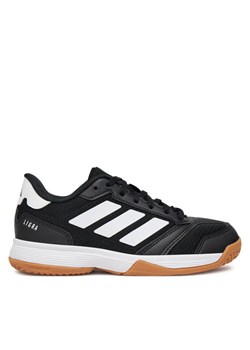 adidas Buty halowe Ligra 8 Indoor Shoes Kids JR0744 Czarny ze sklepu MODIVO w kategorii Buty sportowe dziecięce - zdjęcie 182597221