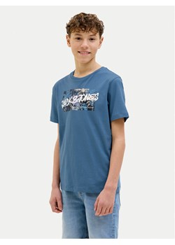 Jack&Jones Junior T-Shirt Hawaii 12269916 Niebieski Standard Fit ze sklepu MODIVO w kategorii T-shirty chłopięce - zdjęcie 182597223