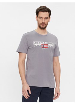 Napapijri T-Shirt S-Aylmer NP0A4HTO Szary Regular Fit ze sklepu MODIVO w kategorii T-shirty męskie - zdjęcie 182597263