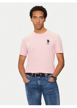 U.S. Polo Assn. T-Shirt MUP3311 Różowy Slim Fit ze sklepu MODIVO w kategorii T-shirty męskie - zdjęcie 182597304