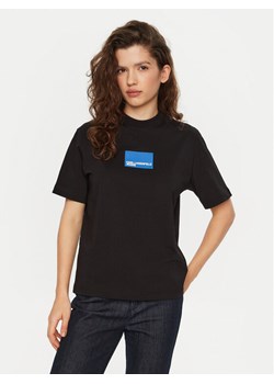 Karl Lagerfeld Jeans T-Shirt A1W17006 Czarny Regular Fit ze sklepu MODIVO w kategorii Bluzki damskie - zdjęcie 182597472