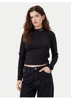Calvin Klein Jeans Bluzka J20J224763 Czarny Regular Fit ze sklepu MODIVO w kategorii Bluzki damskie - zdjęcie 182597484