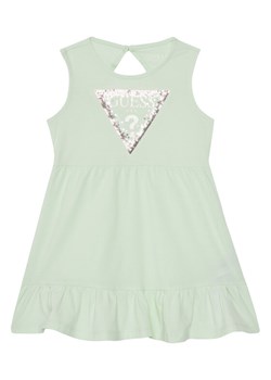 Guess Sukienka codzienna K5GK22 K6YW4 Zielony Regular Fit ze sklepu MODIVO w kategorii Sukienki dziewczęce - zdjęcie 182597564