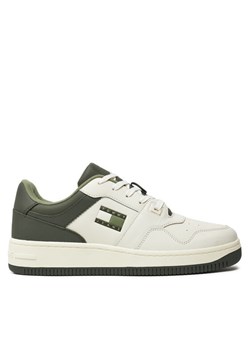 Tommy Jeans Sneakersy Tjm Basket Leather EM0EM01434 Zielony ze sklepu MODIVO w kategorii Buty sportowe męskie - zdjęcie 182597681