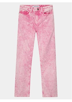 Calvin Klein Jeans Jeansy IG0IG02270 Różowy Straight Fit ze sklepu MODIVO w kategorii Spodnie dziewczęce - zdjęcie 182597743