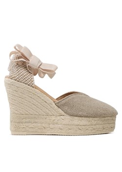 Manebi Espadryle Heart-Shaped Wedge Espadrilles O 7.1 WH Beżowy ze sklepu MODIVO w kategorii Espadryle damskie - zdjęcie 182597800