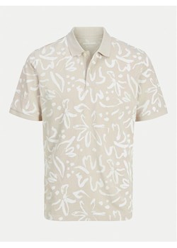 Jack&Jones Polo Jeff 12269236 Beżowy Standard Fit ze sklepu MODIVO w kategorii T-shirty męskie - zdjęcie 182597874