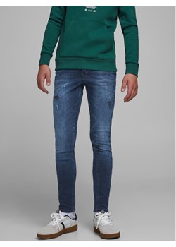 Jack&Jones Junior Jeansy Liam 12156687 Niebieski Skinny Fit ze sklepu MODIVO w kategorii Spodnie chłopięce - zdjęcie 182597903