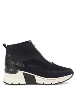 Rieker Sneakersy N6352-00 Czarny ze sklepu MODIVO w kategorii Botki - zdjęcie 182598000