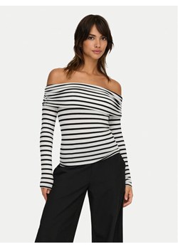 ONLY Bluzka Glamour 15339759 Biały Slim Fit - id: 0000304784897 - marki ONLY - 182598060 ONLY Bluzka Glamour 15339759 Biały Slim Fit ze sklepu MODIVO w kategorii Bluzki damskie - zdjęcie 182598060