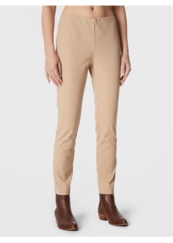 Lauren Ralph Lauren Spodnie materiałowe 200631310018 Beżowy Slim Fit ze sklepu MODIVO w kategorii Spodnie damskie - zdjęcie 182598120