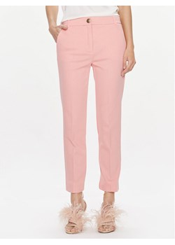 Marella Chinosy Matteo 2413781014 Różowy Slim Fit ze sklepu MODIVO w kategorii Spodnie damskie - zdjęcie 182598123