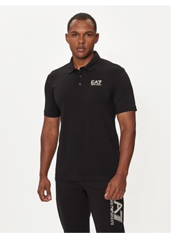 EA7 Emporio Armani Polo 6DPF16 PJVQZ 1200 Czarny Regular Fit ze sklepu MODIVO w kategorii T-shirty męskie - zdjęcie 182598152