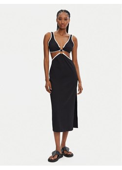 Seafolly Sukienka letnia Beach Bound 55111-DR Czarny Slim Fit ze sklepu MODIVO w kategorii Sukienki - zdjęcie 182598163